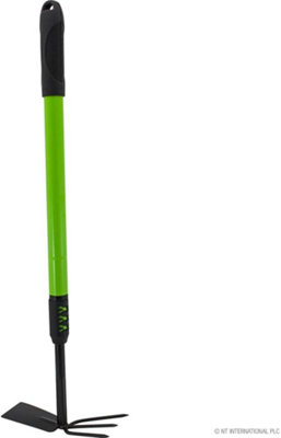 2 In 1 Long Handle Telescopic Gardening Hand Fork Trowel Planting Weeding Grip