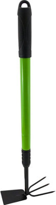2 In 1 Long Handle Telescopic Gardening Hand Fork Trowel Planting Weeding Grip - 5