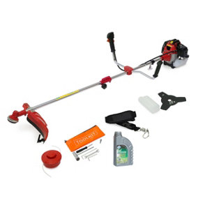 2-in-1 Multi-tool PowerKing Petrol 52cc Brushcutter & Grass Line Trimmer with Oil