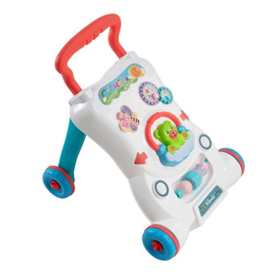2 in 1 Sit to Stand Baby Walker with Music and Light 47.5cm H