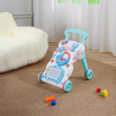 2 in 1 Sit to Stand Baby Walker with Music and Light 47.5cm H