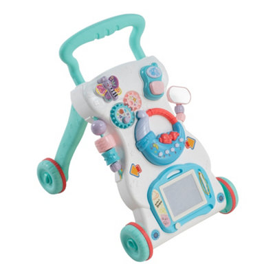 2 in 1 Sit to Stand Baby Walker with Music and Light 47.5cm H - 4