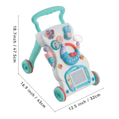 2 in 1 Sit to Stand Baby Walker with Music and Light 47.5cm H - 9