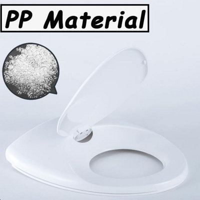 2-in-1 Soft Close Family Child Toilet Seat Quick Release Potty Training O Shape - 3