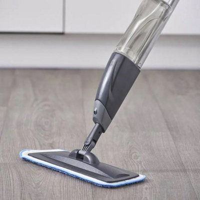 2 in 1 Spray And Microfiber Mop - Grey