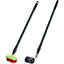 2-in-1 Weed Remover & Brush - Wheel Assisted Outdoor Garden Tool with Telescopic Handle & Interchangeable Head Attachments