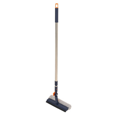 2 in 1 Window Scrubber and Squeegee Cleaner with Microfibre Head and ...