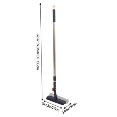 2 in 1 Window Scrubber and Squeegee Cleaner with Microfibre Head and ...
