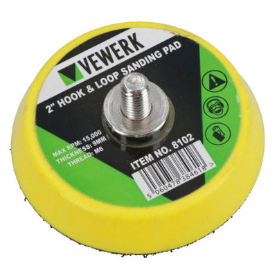 Milwaukee M12 2 In / 50mm Hook Loop Sanding Polishing Backing Pad With M6 Thread For Air Sander Milwaukee Sander - Foto 10