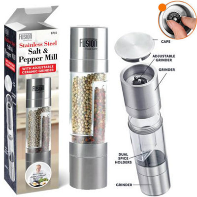 Salt, Pepper and Spice Adjustable Ceramic Mills