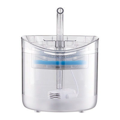 2 L Transparent Automatic Pet Water Dispenser Cat Dog Fountain Two Filter Elements
