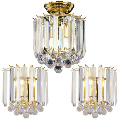 Chandelier and matching on sale wall lights