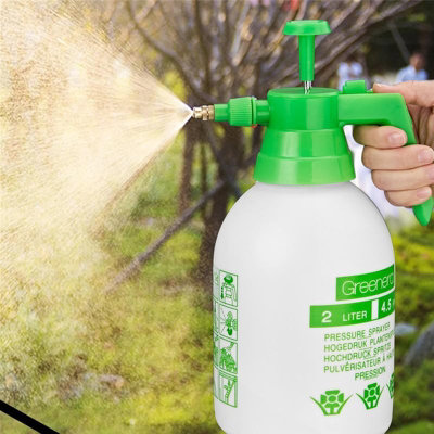 2 Litres Garden Sprayer Pressure Hand Pump Action with Adjustable Nozzle