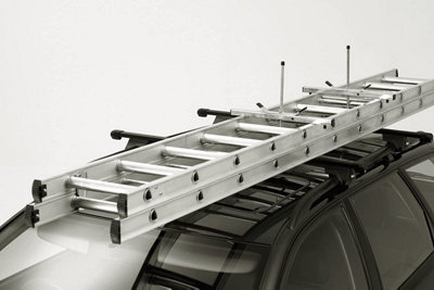 2 Locks Universal Heavy Duty Ladder Roof Rack Clamp Clamps Lockable ...