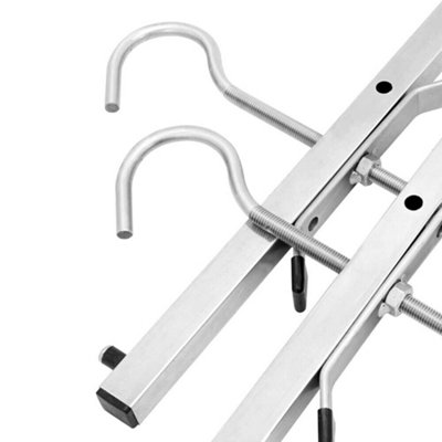 2 Locks Universal Heavy Duty Ladder Roof Rack Clamp Clamps Lockable ...