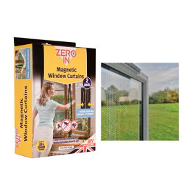 2 Magnetic Fly Screen Window Curtains Mesh Universal Home Pest Control