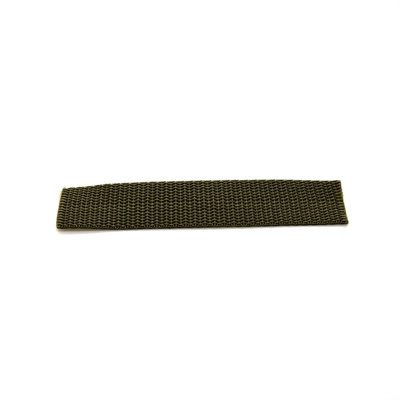 2 metres of 25 mm / 1 in Green Khaki (327) Heavy Duty Polypropylene Webbing Strap Tape for Backpacks, Luggage Strapping, Belts