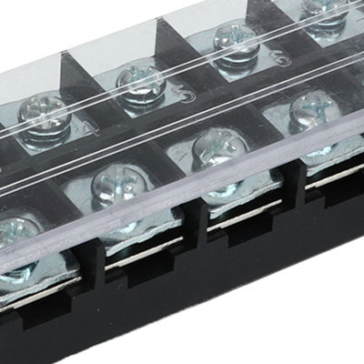 2-Pack 12-Position Terminal Block,45A 600V,High Current Easy Wiring for Ground Circuits