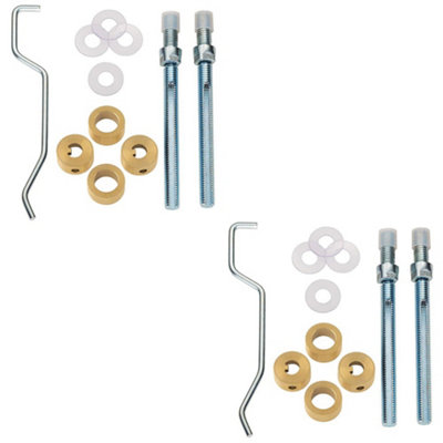 2 PACK - 19mm Back to Back Door Handle Fixing Pack Set- Join 2 Pull ...