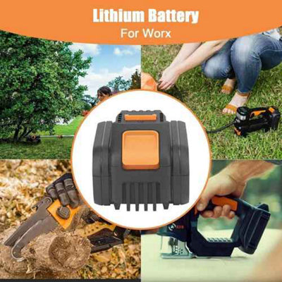 2X 8000mAh 20V MAX 8,0Ah Akku Für Worx Original Ersatzakku WA3553 WA3556 WA3551