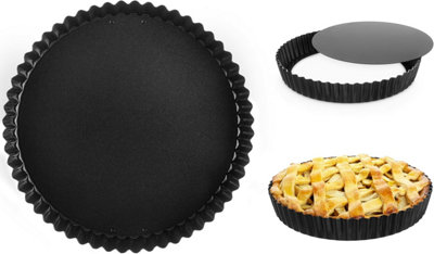 2 Pack(9.5 Inch) Round High-Sided Tart Pan With Removable Loose Bottom &ndash
