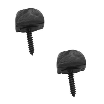 2 PACK 25x25mm Black Antique Door Studs for Elegant Home Decor - Door Handle