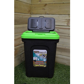 2 Pack 30 Litre Plastic Cat / Dog / Pet or Bird Food Storage Tub / Container