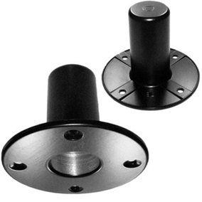 2 PACK 35mm Internal Speaker Top Hat Metal Mounting Fitting Pole Stand Socket