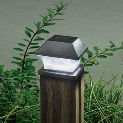 2 Pack 3L Solar Garden Fence Post Light