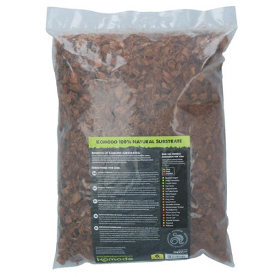View of 2 Pack 6 Litre Natural Coconut Husk Terrain Reptile Insect Bedding Covering