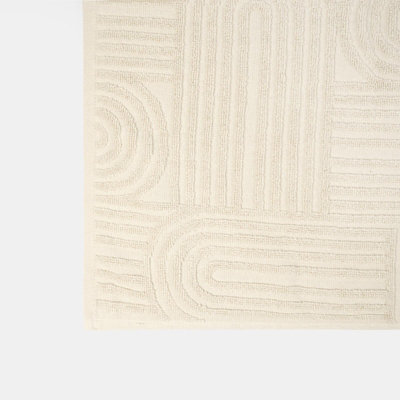 2 Pack Arch Jacquard Hand Towel Cotton Bathroom Absorbent Quick Drying Cloth - 5