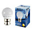 2 Pack B22 White Thermal Plastic Globe LED 4W Warm White 2700K 400lm Light Bulb