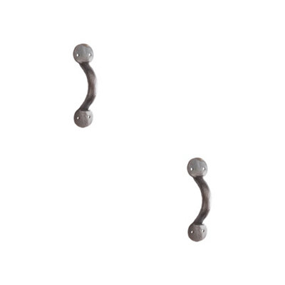 2 PACK Beeswax Finish Cabinet Handle 127x35mm - Handcrafted Quality - Kitchen Drawer Pull Handle