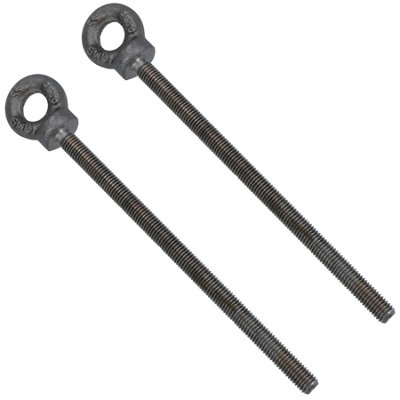 2 Pack BS Standard M10 Long Shank Eye Bolt Harness Point 250kg SWL ...