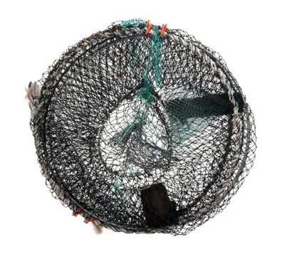 2 Pack Crab Net For Prawn Shrimp Crayfish Lobster Live Bait Fishing Pot Basket