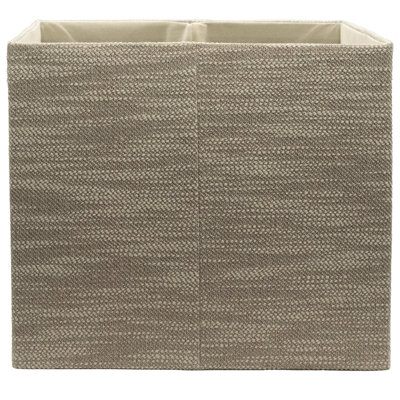 2 Pack Cube Storage Insert - Textured Taupe - 33x33x37cm