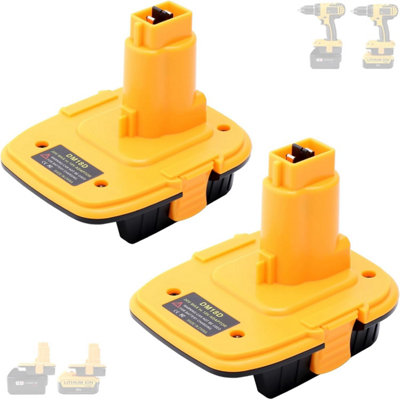 Battery Adapters For Cordless Tools DM18D Converter For DeWalt 18v To 20v Battery  Adapter,for Milwaukee M18 18v Batteries Adapter Convert Dc9096 Fit Dewalt  18v Xrp Ni Cad Cordless Tool Upgrade Dewalt Battery