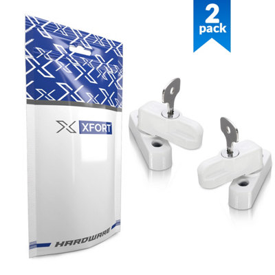 2 Pack Door Jammer and Window Locks for uPVC Doors and Windows