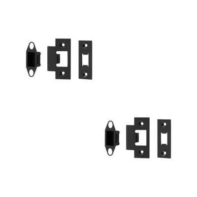 2 PACK Durable Black Accessory Packs for Heavy Duty Tubular Latches