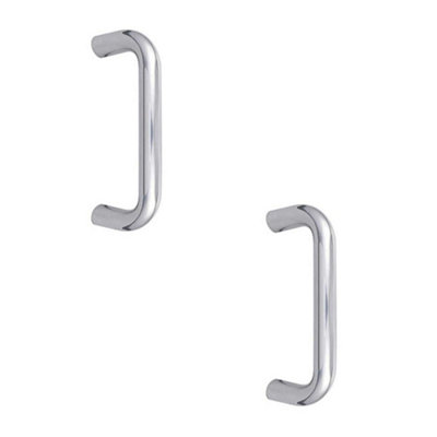 2 PACK Durable Stainless Steel 19mm D Shape Pull Handle - Grade 304 with Polished Finish - Door Handle