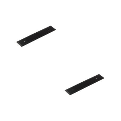 2 PACK Elegant 140x30mm Black Backplate for Cabinet Handle - Kitchen Drawer Pull Handle