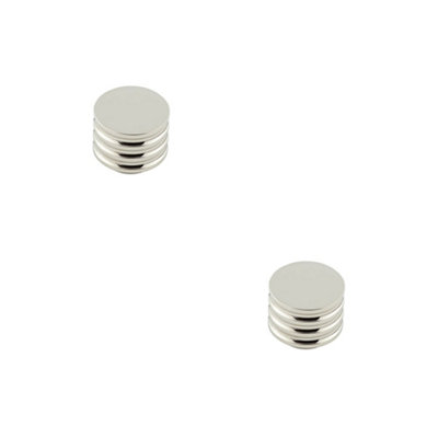 2 PACK Elegant 30mm Polished Nickel Cupboard Knob for Stylish Interiors - Kitchen Cabinet Knob