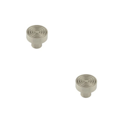 2 PACK Elegant 30mm Satin Nickel Cupboard Knob for Stylish Interiors Kitchen - Cabinet Knob
