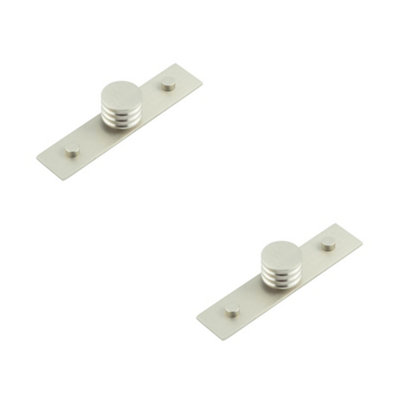 2 PACK Elegant 30mm Satin Nickel Cupboard Knob for Stylish Interiors - Kitchen Cabinet Knob
