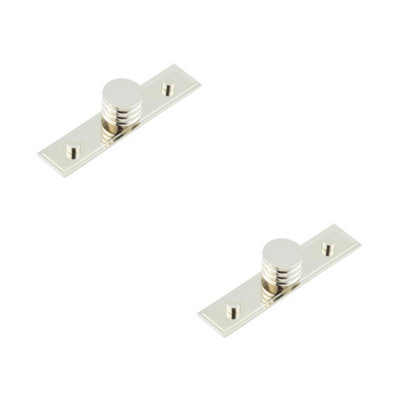 2 PACK Elegant 30mm Stepped Polished Nickel Cupboard Knob for Home Décor - Kitchen Cabinet Knob