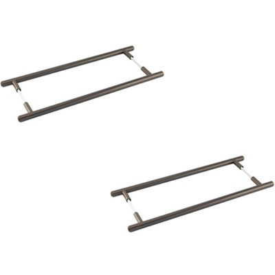 2 PACK Elegant 425mm Dark Bronze Pull Handle for Modern Homes - Door Handle