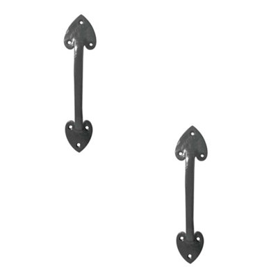 2 PACK Elegant Antique Black 200mm Pull Handle for Cabinets and Doors - Door Handle