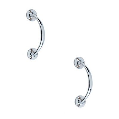 2 PACK Elegant Bow Shape Pull Handle in Polished Chrome - 152mm - Door Handle