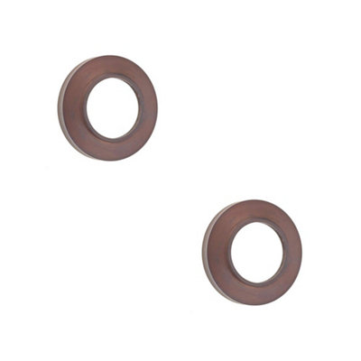 2 PACK Elegant Chamfered Outer Roses in Dark Bronze Grade 304 - Door Handle