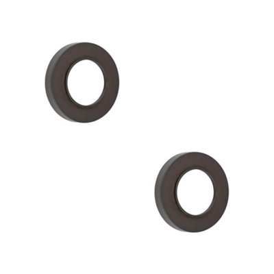 2 PACK Elegant Dark Bronze Plain Outer Rose for Doors - Door Handle